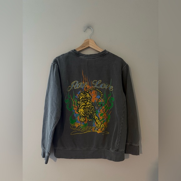 Urban Outfitters Pure Love Tiger Graphic Sweatshirt Anthropologie Free People - Picture 7 of 8